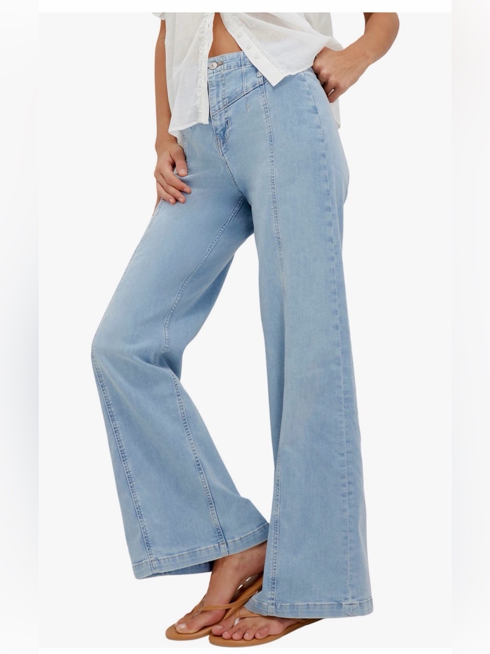 We The Free Libre Front Yoke Wide Leg Jeans